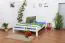 Kid bed "Easy Premium Line" K8 incl.1 cover panel, 160 x 200 cm solid beech wood, White lacquered