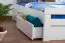 Youth bed K8 "Easy Premium Line" incl. 4 drawers and 2 cover plates, solid beech wood, white - 160 x 200 cm