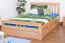 Youth bed "Easy Premium Line" K8 incl. 2 underbed drawer & 1 cover plate, solid beech, clear finish - 140 x 200 cm