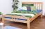 Youth bed "Easy Premium Line" K8, incl. cover plate, solid beech wood, clearly varnished - 140 x 200 cm