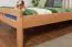 Youth bed K8 "Easy Premium Line" incl. cover plate, solid beech wood, clearly varnished - 160 x 200 cm 