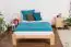 Children's bed / Youth bed A10, solid pine wood, clearly varnished, incl. slatted frame - 120 x 200 cm