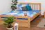 Youth bed K8 "Easy Premium Line" incl. cover plate, solid beech wood, clearly varnished - 160 x 200 cm 