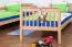 Bunk bed Mario, solid beech wood, convertible, clearly varnished, incl. slatted frames - 90 x 200 cm