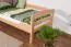 Kid bed "Easy Premium Line" K1/n/s, solid beech wood, nature - measurements: 90 x 200 cm