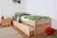 Children's bed / kid bed "Easy Premium Line" K1/2h incl. 2nd kid bed and 2 cover panels, 90 x 200 cm solid beech wood nature