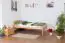 Children's bed / kid bed "Easy Premium Line" K1/2n, solid beech wood nature - measurements: 90 x 200 cm