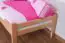 Children's bed / kid bed "Easy Premium Line" K1/2n, solid beech wood nature - measurements: 90 x 200 cm