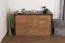 Dresser Selun 03, Colour: Oak dark brown / Grey - 80 x 130 x 43 cm (h x w x d)