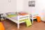 Bunk bed for adults "Easy Premium Line" K17/n, solid beech white, Lying surface: 90 x 190 cm (w x l), convertible