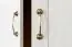 Hinged door cabinet / Wardrobe Badile 06, Colour: Pine White / Brown - 187 x 97 x 49 cm (h x w x d)