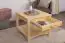 Coffee table solid pine wood, Natural Turakos 116 - Measurements 60 x 51 x 60 cm (W x H x D)