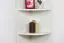 Corner shelf for children's bedroom Benjamin 30, Color: White - Dimensions: 198 x 37 x 37 cm (H x W x D)