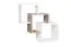 Suspended rack / Wall shelf Palpala 10, Colour: Oak Sonoma / White - 60 x 60 x 24 cm (h x w x d)