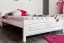 Kid / Youth bed solid pine wood white 79, incl. Slat base – 140 x 200 cm (W x L) 