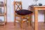 Chair solid pine Wood alder color Junco 246 - Dimensions: 94 x 42.5 x 43 cm (H x W x D)