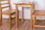 Table Pine Solid wood Alder color Junco 233A (angular) - 60 x 60 cm (W x D)