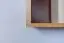 Hanging rack/wall shelf Pine solid wood Alder color Junco 333 - Dimensions: 30 x 120 x 24 cm (h x W x d)