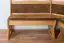 Corner bench solid pine wood color Oak Junco 244 - Dimensions: 85 x 111 x 151.50 cm (H x W x D)