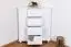 Chest of drawers pine solid wood White Junco 176 – Dimensions: 100 x 90 x 60 cm (H x W x D)
