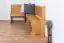 Corner bench solid pine wood, Color: Alder Junco 243 - Dimensions: 84 x 140 x 182 cm (H x W x L)