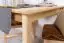 Dining Table Junco 228A, solid pine wood, clear finish - H75 x W70 x L100 cm