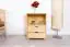 Low 83cm Drawer Standard Bookcase Junco 49C, solid pine, clearly varnished - H83 x W60 x D42 cm