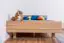 Children's bed / Teen bed solid, natural beech wood 116, including slatted frame - Measurements 140 x 200 cm