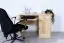 Desk solid, natural pine wood Junco 190 - Dimensions 75 x 110 x 55 cm