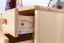 Shoe cabinet solid, natural pine wood Junco 220 - Dimensions 80 x 90 x 40 cm