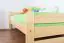 Children's bed / Youth bed 84C, solid pine wood, clear finish - 100 x 200 cm