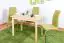 Dining Table Junco 228B, solid pine wood, clear finish - H75 x W70 x L110 cm
