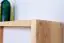Wall shelf solid, natural pine wood Junco 293 - Dimensions 25 x 60 x 20 cm