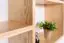 Wall shelf solid, natural pine wood Junco 282 - Dimensions 76 x 166 x 20 cm