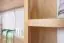 Wall shelf solid, natural pine wood Junco 282 - Dimensions 76 x 166 x 20 cm
