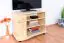TV cabinet solid, natural pine wood Junco 202 - Dimensions 62 x 82 x 46 cm