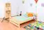 Children's bed / Youth bed 84D, solid pine wood, clear finish - 120 x 200 cm
