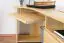 Desk solid, natural beech wood Junco 186 - Dimensions 75 x 138 x 83 cm