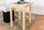 Dining Table Junco 233A, solid pine wood, clear finish - H75 x W60 x L60 cm