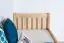 Single bed / day bed solid, natural beech wood 107, including slatted frames - Dimensions: 80 x 200 cm