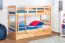 Bunk bed "Easy Premium Line" K18/n incl. 2 drawers and 2 cover panels, headboard with holes, solid beech wood natural - Lying surface: 90 x 200 cm, (w x l) divisible
