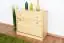 Shoe cabinet solid, natural pine wood Junco 218 - Dimensions 62 x 72 x 30 cm
