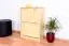 Shoe cabinet solid, natural pine wood Junco 215 - Dimensions 80 x 58 x 30 cm