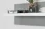 Suspended rack / Wall shelf Hohgant 05, Colour: White / Grey high gloss - 20 x 120 x 18 cm (h x w x d)