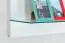 Hanging shelf/wall shelf 4, colour: glossy White Lacquer - 34 x 140 x 21 cm (H x W x D)