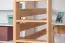 Loft bed "Easy Premium Line" K23/n, solid beech wood, natural lacquered, divisible - Lying surface: 120 x 200 cm