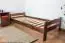 Children's bed / Youth bed A11, solid pine wood, nut-brown, incl. slats - 120 x 200 cm