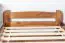 Children's bed / Youth bed A11, solid pine wood, nut-brown, incl. slats - 120 x 200 cm