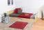 Youth bed / Storage bed solid, natural pine wood 92, includes slatted frame - Dimensions: 90 x 200 cm