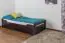 Children's bed / Youth bed "Easy Premium Line" K1/1n incl. 2 drawer and 2 cover plates, chocolate-brown - 90 x 200 cm